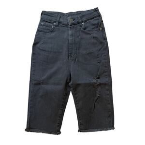 SER.O.YA Maya Black High Rise Biker Shorts‎ NWT Size 24